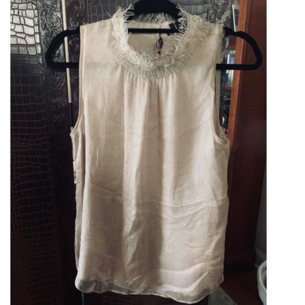 THEORY Pink/Nude tank top